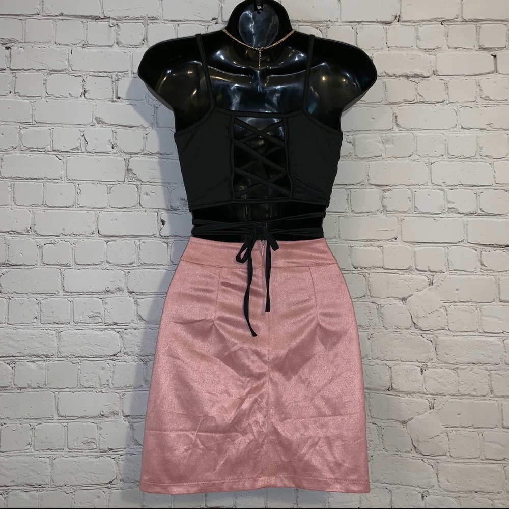 CLEARANCE! Light faux suede mini skirt - Picture 5 of 7